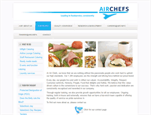 Tablet Screenshot of airchefs.co.za